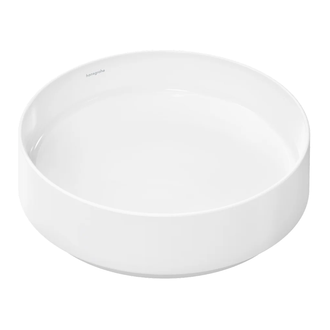 Раковина накладна на стільницю Ø40х12 см Hansgrohe Xuniva Evo S SmartClean HygieneEffect (без переливу, білий глянець)  63005450