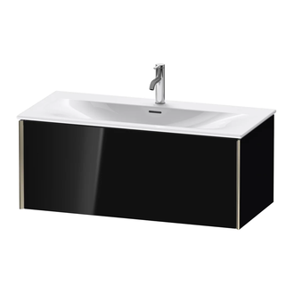Тумба подвесная под раковину Duravit XViu 101 x 48 см, чёрный глянцевый (XV40350B140) фото 1 Aquada.com.ua