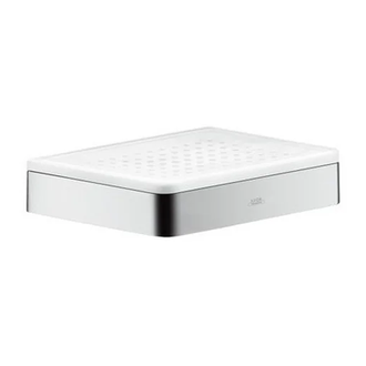 Мыльница Axor Universal Accessories (цвет - хром/стекло матовое) (42803000) фото 1 Aquada.com.ua