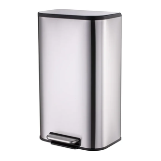 Відро для сміття з плавним закриттям прямокутне Mixxus Cubic-TC0112 SS Color 12л колір нержавійка ( (MI7089)
