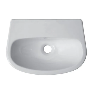Nic-Design Умивальник підвісний Nic Design Milk Mini 40x28x15.5h з переливом, без отвору під змішувач, білий (001311001)