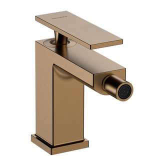 Змішувач для біде Hansgrohe Tecturis E (колір - шліфована бронза), з донним клапаном 73200140