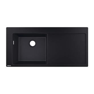 Кухонна мийка Hansgrohe S5110-F450 1050х510 поличка праворуч, Graphiteblack (43330170)
