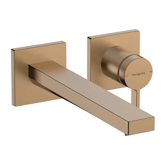 Hansgrohe Tecturis E Змішувач для раковини, шліфована бронза (73051140)