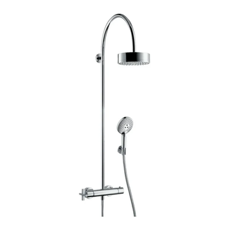 Душевая система с термостатом Axor Citterio Showerpipe (цвет - хром) (39670000) фото 1 Aquada.com.ua