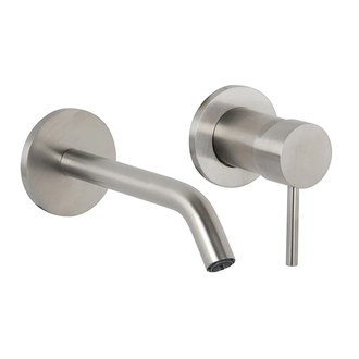 Змішувач настінний для раковини Fima Carlo Spillo Steel (F3081X8INOX)