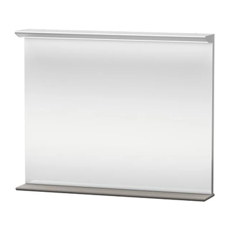 Зеркало с подсветкой Duravit Darling New поверхность деревянной полки - 18 белый матовый (DN72771818) фото 1 Aquada.com.ua