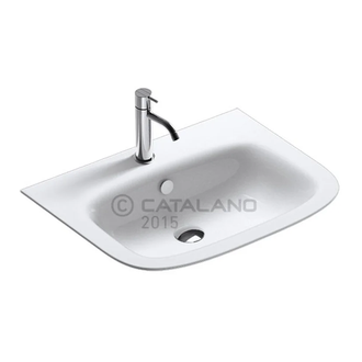 Раковина подвесная Catalano Green One 65 х 50 см (165GRON00) фото 1 Aquada.com.ua