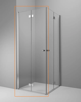 Душова кабіна (половина) Essenza New KDD-B 100 без порогу ліва, RADAWAY (385072-01-01LB)
