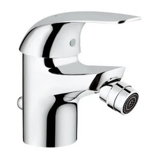 Смеситель однорычажный для биде Grohe Euroeco (цвет - хром) с донным клапаном (32737000) фото 1 Aquada.com.ua