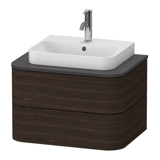 Тумбочка для подвесной консоли Duravit Happy D.2 Plus 65 х 48 см, орех брашированный (HP496006969) фото 1 Aquada.com.ua