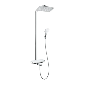 Душевая система с термостатом Hansgrohe Raindance E Showerpipe 360 1jet (цвет - хром/белый) (27113400) фото 1 Aquada.com.ua