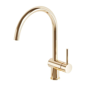 Змішувач для кухні Paffoni Light, з поворотним виливом, Honey Gold (LIG280HG)