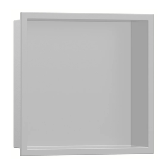 Настенная ниша со встроенной рамой Hansgrohe XtraStoris Original 30 x 30 x 10 см, нержавеющая сталь (56061800) фото 1 Aquada.com.ua