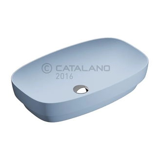 Раковина накладная на столешницу Catalano Green Lux / Colori 75 х 40 см, голубой матовый (175AGRLXAS) фото 1 Aquada.com.ua