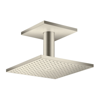 Верхний душ 250 х 250 мм Axor ShowerSolutions (цвет - матовый никель), 2 вида струи (35312820) фото 1 Aquada.com.ua