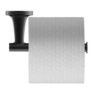Бумагодержатель без крышки Duravit Starck T (цвет - чёрный матовый) (0099374600) фото 1 Aquada.com.ua