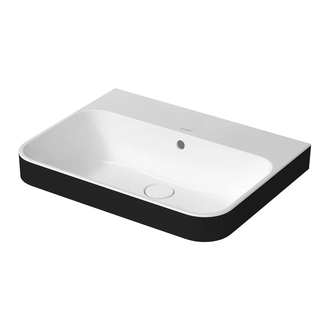 Раковина накладная на столешницу Duravit Happy D.2 Plus 60 х 46 см, белый/антрацит матовый (2360606160) фото 1 Aquada.com.ua