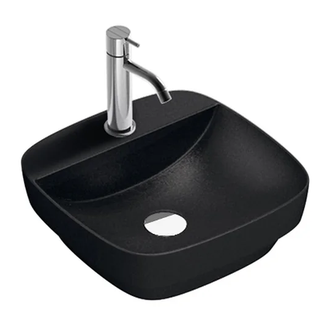 Раковина полувстраиваемая Catalano Сolori Satin black 42 х 42 см (142GRLXNNS) фото 1 Aquada.com.ua