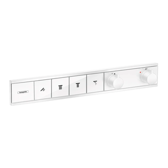 Термостат для скрытого монтажа на 4 потребителя Hansgrohe RainSelect (цвет - белый матовый) (15382700) фото 1 Aquada.com.ua