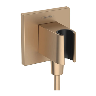 Шлангове підключення Hansgrohe FixFit Porter E з тримачем, Brushed Bronze (26889140)