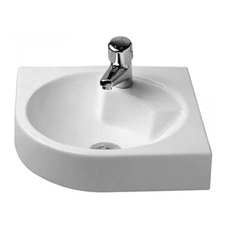 Угловой умывальник Duravit Architec, с 1 отверстием для смесителя (0448450000) фото 1 Aquada.com.ua