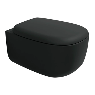 Підвісний унітаз Flaminia Bonola 54x38 з системою Goclean, сarbone matt (BN118G) (BN118GCAR)