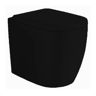 Унітаз підлоговий Nic Design Ovvio 37,4х53х42 см, чорний глянець (003859008)
