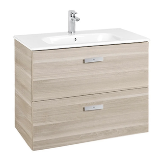 ROCA VICTORIA BASIC тумба с умывальником 70см, цвет береза (A855853422) фото 1 Aquada.com.ua
