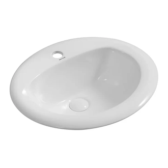 Mixxus Premium TOPPER-1602 Раковина врезная, белая (MP6572)