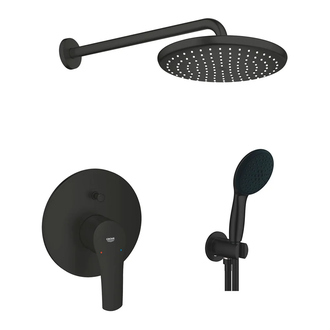 Grohe Eurosmart Tempesta 250 Душевая система, черный матовый (UA26415SC8)