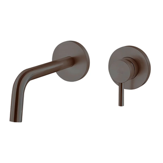 Змішувач для умивальника настінний Paffoni Light, вилив 17.8 см, Brushed Black Nickel (LIG105NKNSP70)