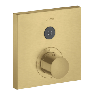 Термостат на 1 потребитель, скрытого монтажа Axor ShowerSelect (цвет - матовое золото) (36714250) фото 1 Aquada.com.ua