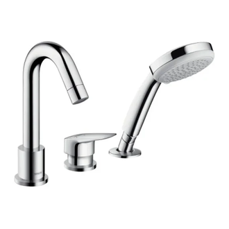 Смеситель на борт ванны Hansgrohe Logis (цвет - хром) (71313000) фото 1 Aquada.com.ua