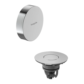 Зовнішня частина набору для зливу та переливу Hansgrohe Flexaplus II (колір - хром)  58188000