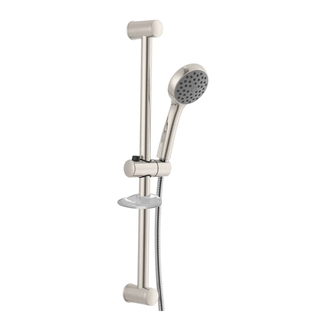 IMPRESE SATINOKS штанга душевая L-67 см, мыльница, ручной душ 1 режим, шланг (R670SD+1115+W100R1 BN) фото 1 Aquada.com.ua