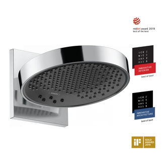 HANSGROHE  Верхний душ 250 3jet с настенным держателем, хром Rainfinity (26232000) фото 1 Aquada.com.ua