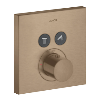 Термостат на 2 потребителя, скрытого монтажа Axor ShowerSelect (цвет - матовое красное золото) (36715310) фото 1 Aquada.com.ua