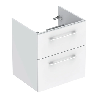 Тумба под раковину Geberit Selnova Square, slim rim 55 см, белый глянцевый 501.200.00.1
