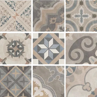 Плитка керамогранітна CSAPCLMX20 Patchwork Сlassic Mix 200x200x10 Sant'agostino