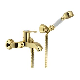 SI98110GDP Змішувач для ванни Royal Gold PVD з душовим комплектом золото Nobili ІТАЛІЯ (SI98110GDP)