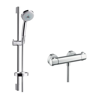 Душевой гарнитур с термостатом Hansgrohe Croma 100 Multi (27086000) фото 1 Aquada.com.ua