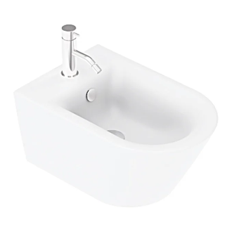 Биде подвесное Catalano New Zero satin cement/серый матовый (1BS55NRCS) фото 1 Aquada.com.ua