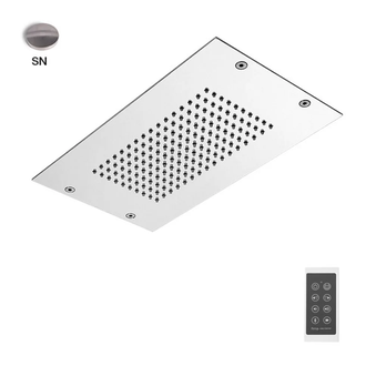 Fima Carlo Верхній душ Fima Modular стельового монтажу з нержавіючої сталі, LED підсвічування, Нікель брашований (F2825SN)