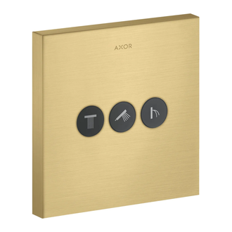 Вентиль скрытого монтажа для 3 потребителей Axor ShowerSelect (цвет - матовое золото) (36717250) фото 1 Aquada.com.ua