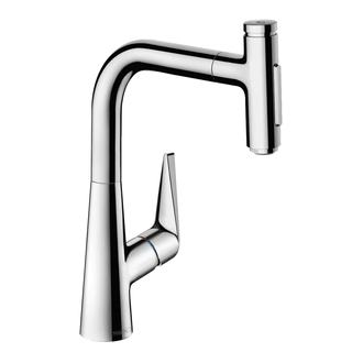 Кухонный смеситель 220, с вытяжным душем, 2jet Hansgrohe Talis Select M51 (цвет - хром) 72824000