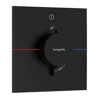 Термостат на 1 потребитель Hansgrohe ShowerSelect Comfort E (цвет - чёрный матовый) 15571670
