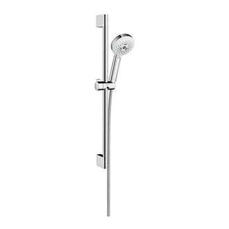Душевой гарнитур Hansgrohe Crometta 100 Multi со штангой 65 см (цвет - хром/белый) (26650400) фото 1 Aquada.com.ua