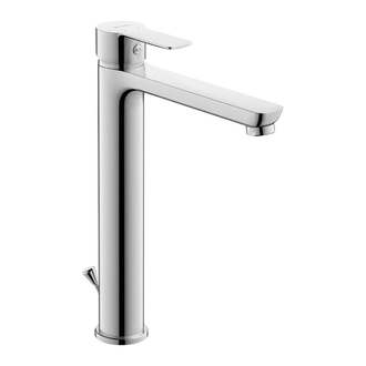 Смеситель для раковины высокий Duravit A.1 (цвет - хром), с донным клапаном (A11040001010) фото 1 Aquada.com.ua