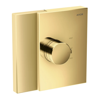 Термостат для душа HighFlow Axor Edge (цвет - полированное золото) (46740990) фото 1 Aquada.com.ua